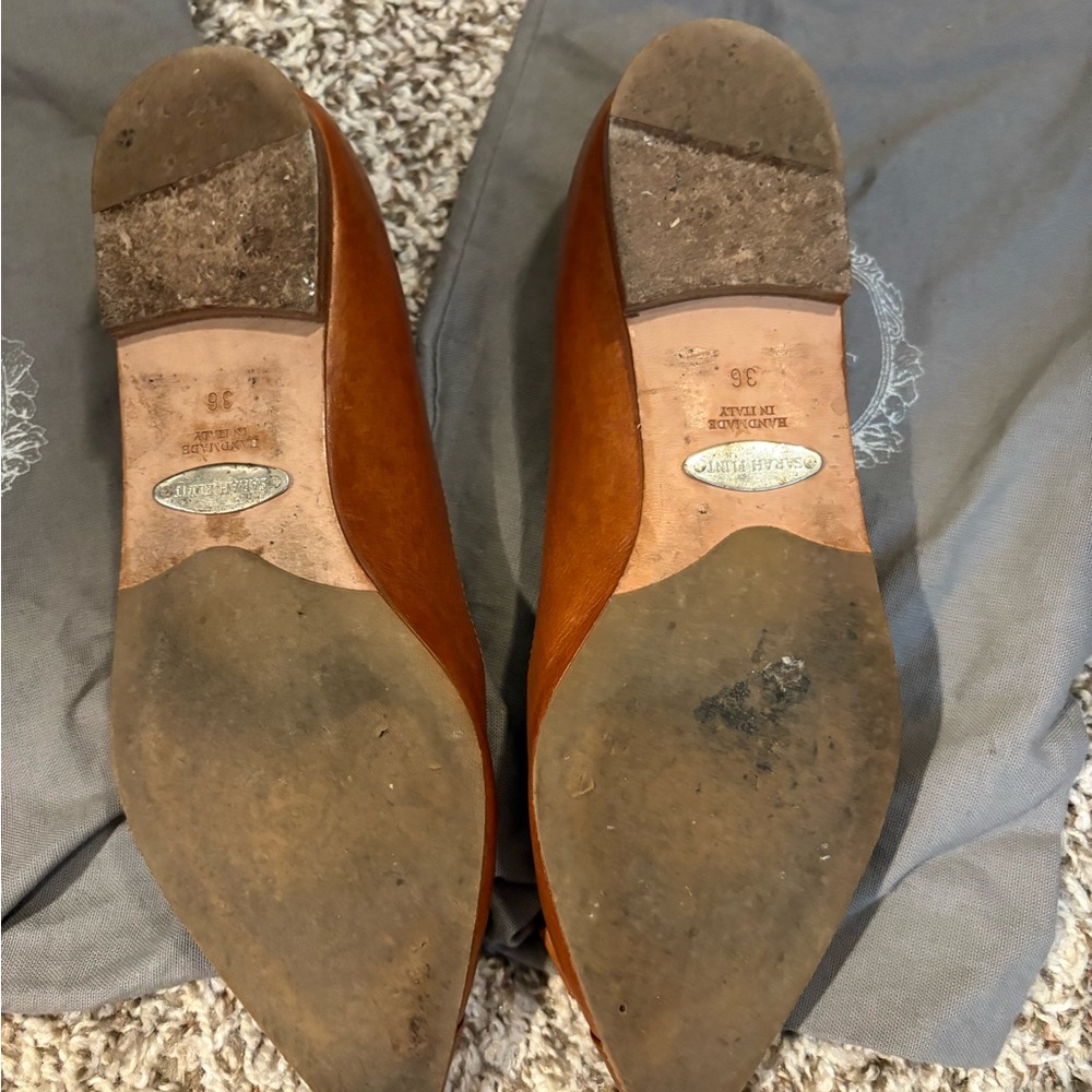 Sarah Flint Natalie Flats Sz 36 Brown - Picture 7 of 9